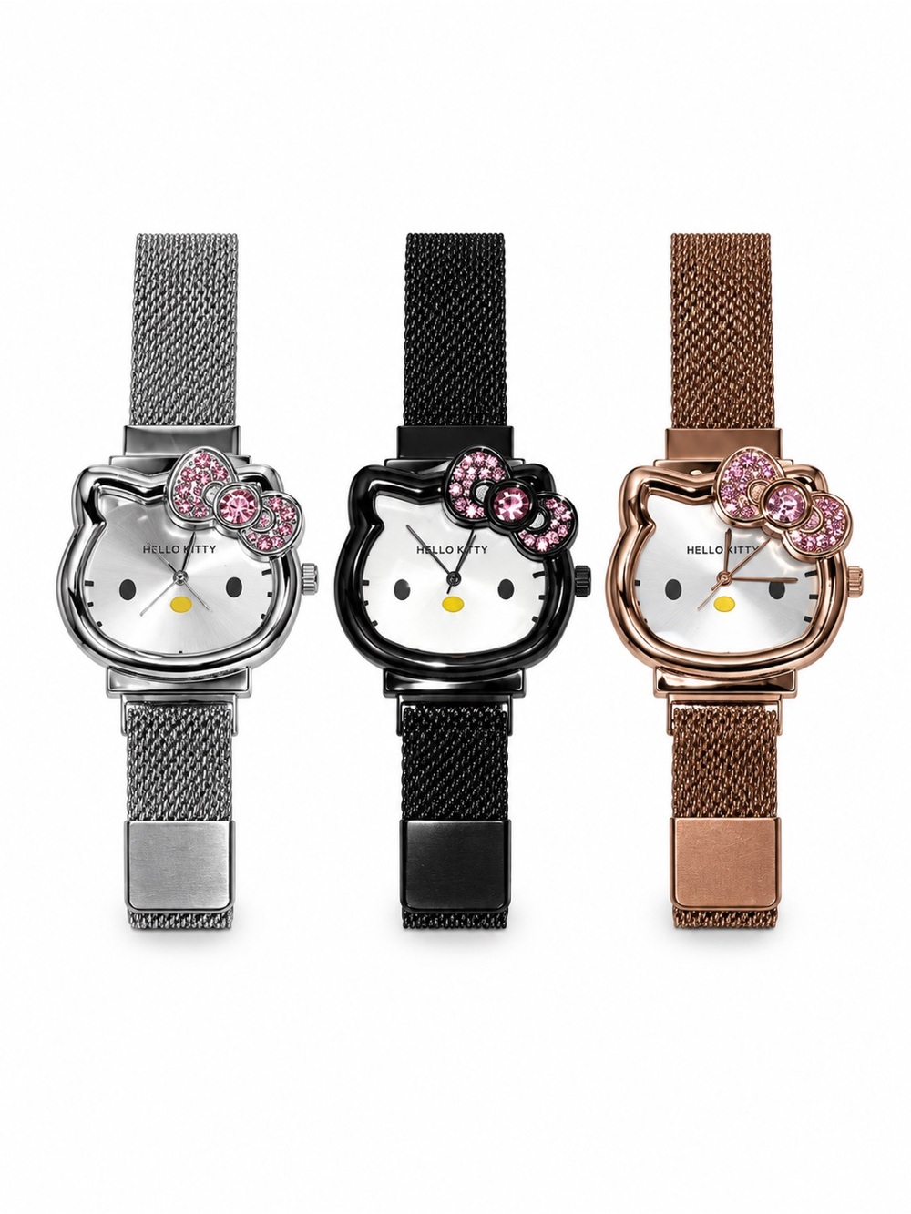 Hello Kitty Rhinestone Mesh Watch.NWT